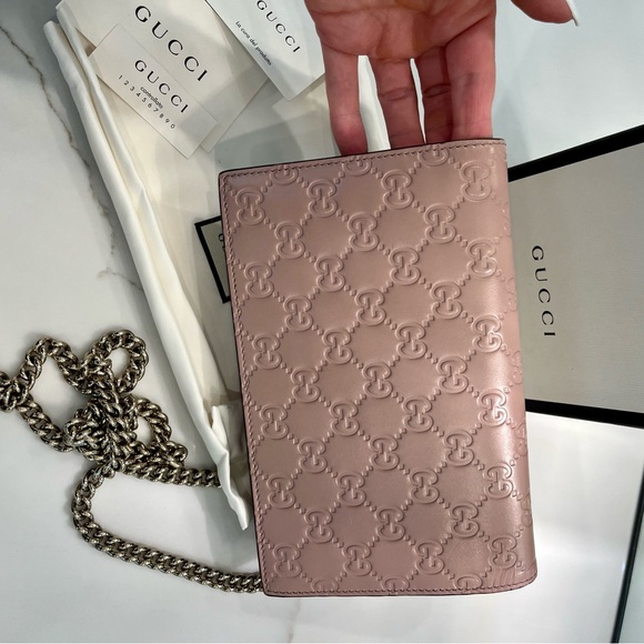 GUCCI - Guccissima Signature Bow WOC/Small Crossbody In Excellent Condition - Picture 11 of 16